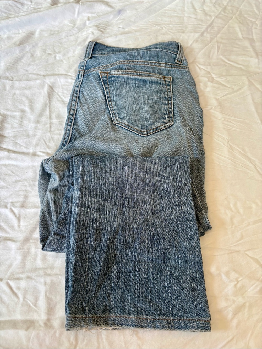 DKNY Light Blue Flare Capri Jeans